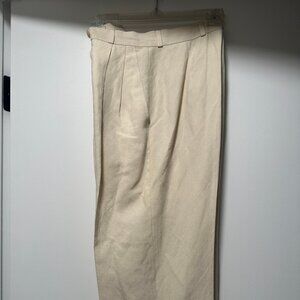 Bernard Zins Silk/Linen pleated trouser